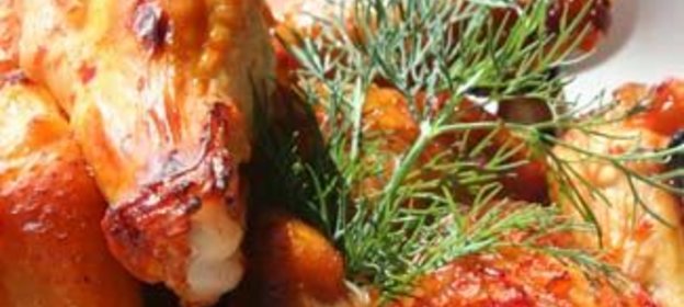 Крылья в маринаде из меда и аджики