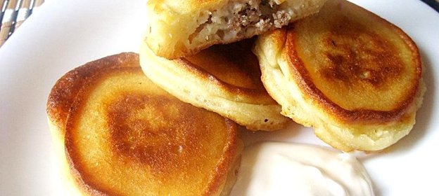 Оладьи с фаршем