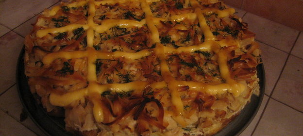 пицца Щука в сушках