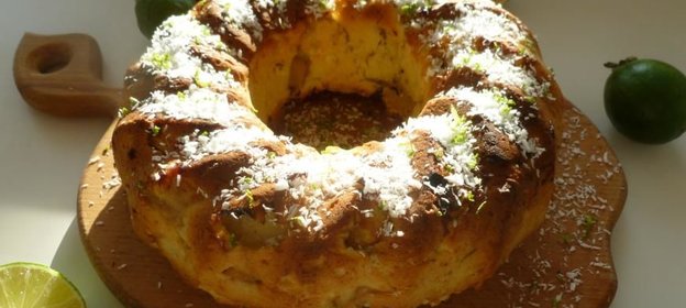 Кокосовый кекс с фейхоа