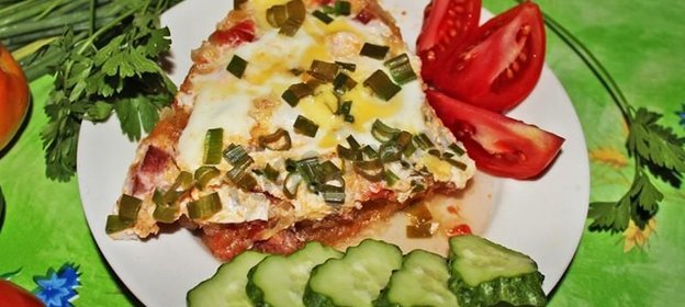 Яичница с кабачками