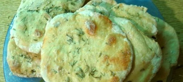 Лепешка с травами