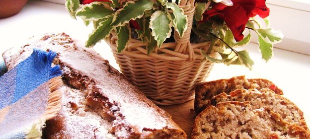 Кекс на яблочном отваре с корицей (постный)