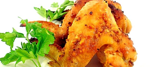Крылышки в медово-горчично-лимонном маринаде