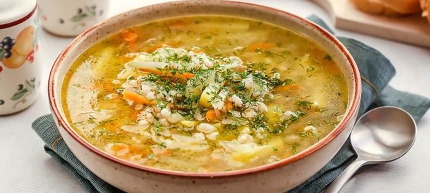 Рассольник на мясном бульоне