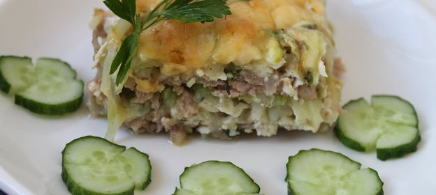 Запеканка из капусты и фарша