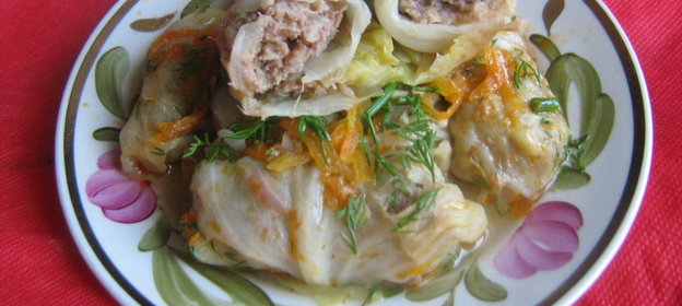 Голубцы из молодой капусты,с не традиционной начинкой