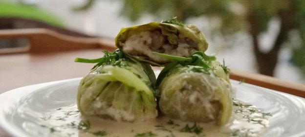 Рижские голубцы с грудинкой и белыми грибами