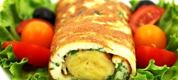 Яичница с бананом