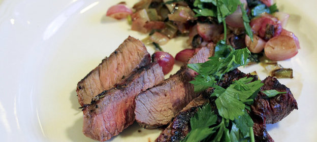 Говяжий стейк с редисом