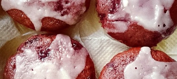 Черничные маффины с лимонной цедрой