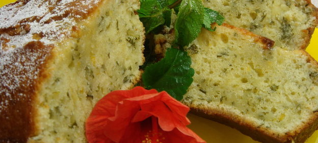 Лимонный кекс с мятой и пропиткой (сказочно вкусный:))