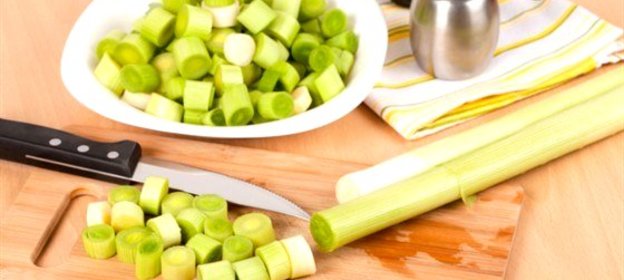 Лук-порей в маринаде