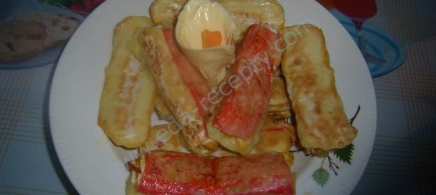Фаршированные крабовые палочки