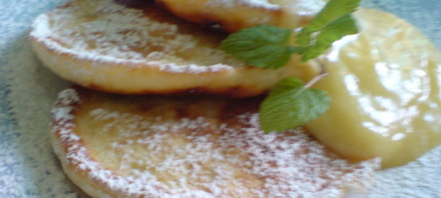 Оладьи из зернистого творога (Cottage cheese Pancakes)