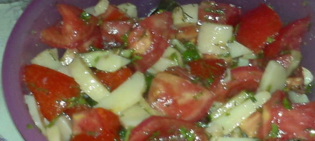 Летний салат по-деревенски