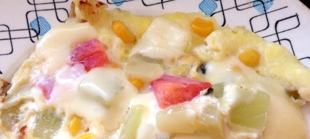 Яичница с овощами