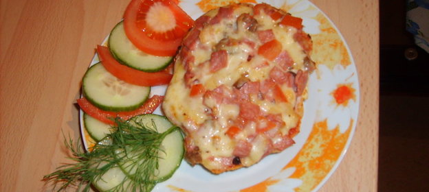 Горячие пицца-бутерброды