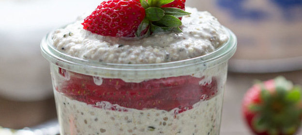 Кокосово-клубничное желе