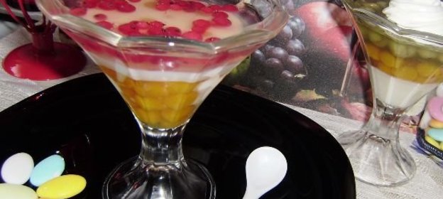 Желе молочно-тыквенно-крыжовниковое