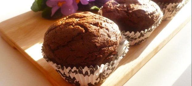 Брауни-маффины с орехами