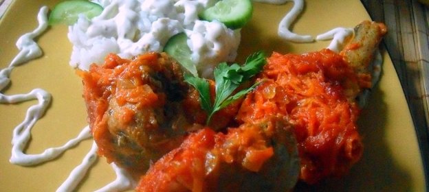 Рыба запеченная под маринадом