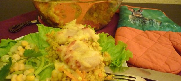 Перловая запеканка Золотой Петушок