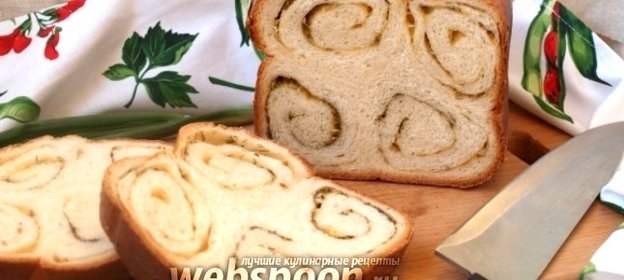 Хлеб с укропом и сыром в хлебопечке
