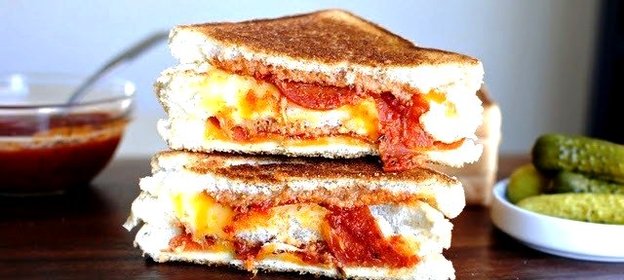 Горячие пицца-бутерброды