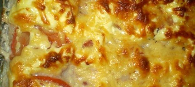 Картофельная запеканка с майонезом