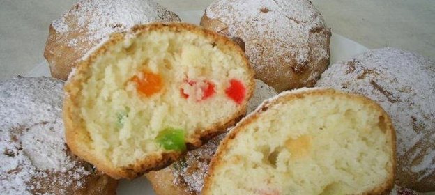 Кексы с цукатами