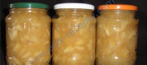 Яблочный джем с карамелью