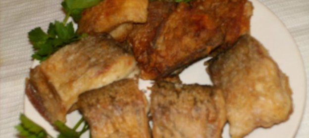 Щука жареная