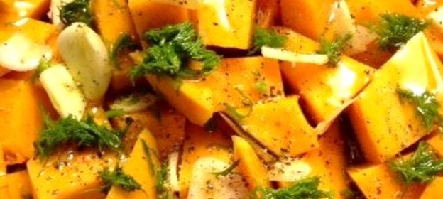 Тыквенные палочки с чесноком