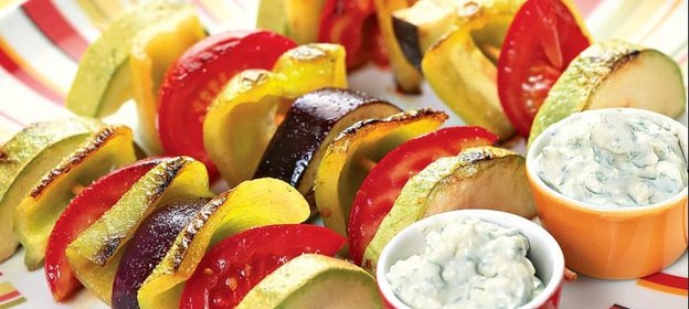 Овощи на шпажке