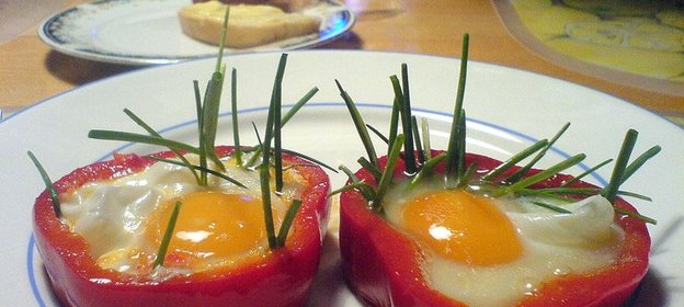 Яичница. Очень красивая яичница