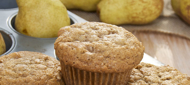 Маффины с грушей и грецкими орехами