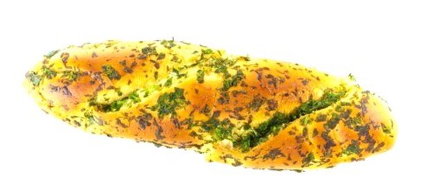 Постный хлеб с чесноком и петрушкой