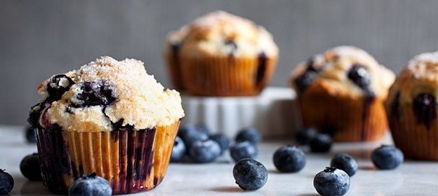 Черничные маффины