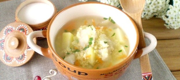 Суп на рыбном бульоне