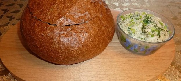 Украиский постный борщ в хлебе с Подарком от шеф -повара