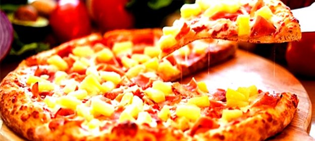 Пицца в микроволновке без дрожжей