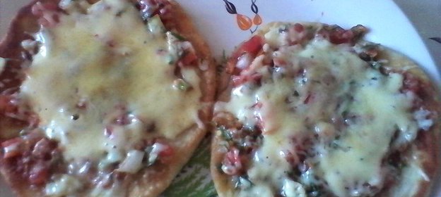 Мини пицца в микроволновке