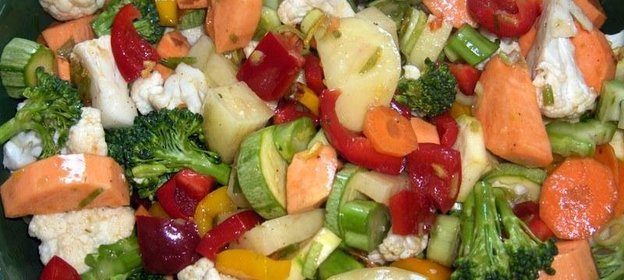 Овощи запеченные в духовке