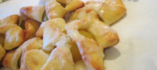 по мотивам Danish pastries (булочки с персиком)