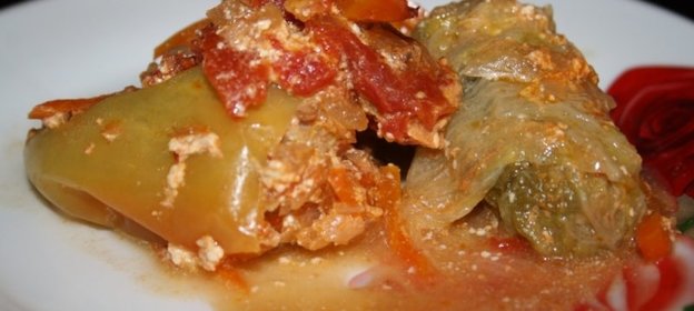 Голубцы и перцы со свининой (без риса)