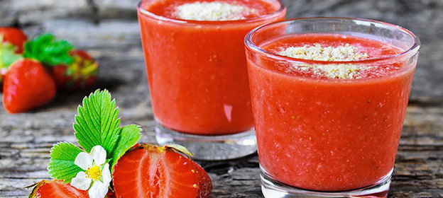 Клубнично-ореховый смузи