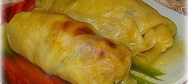 Постные голубцы с грибами