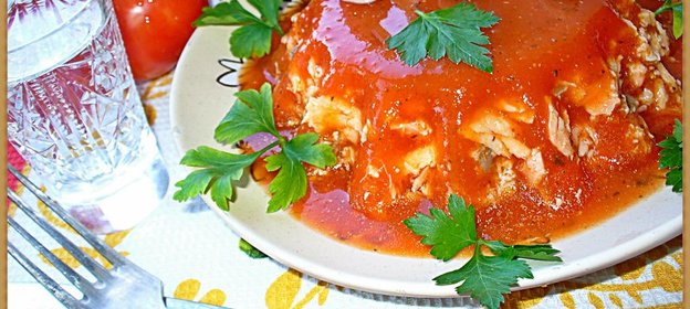 Рыбный холодец в томатном желе «Для разгону!»