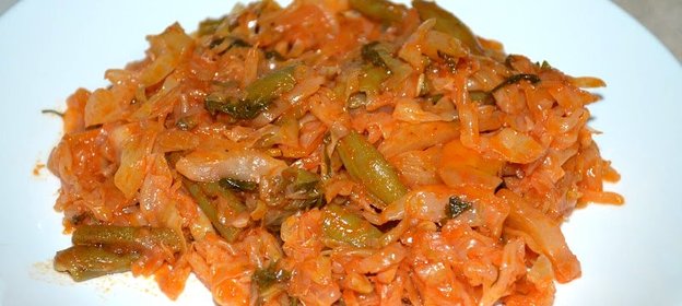 Тушеная капуста на сковороде